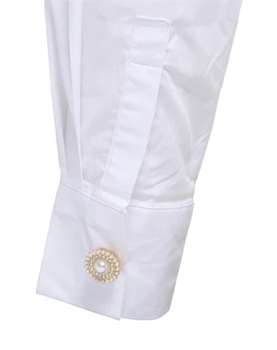 Only - ONLAvery Button Covers Accesories - Gold Colour/Pearls